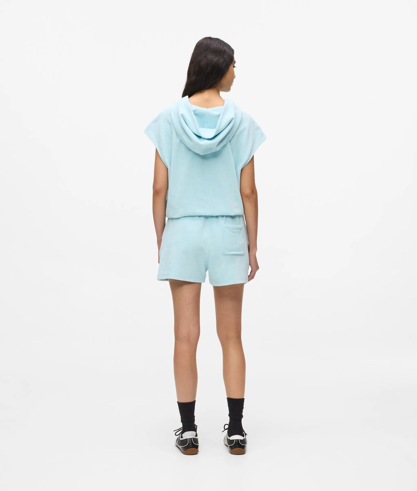 Karl Lagerfeld Logo Toweling Shorts Corydalis Blue