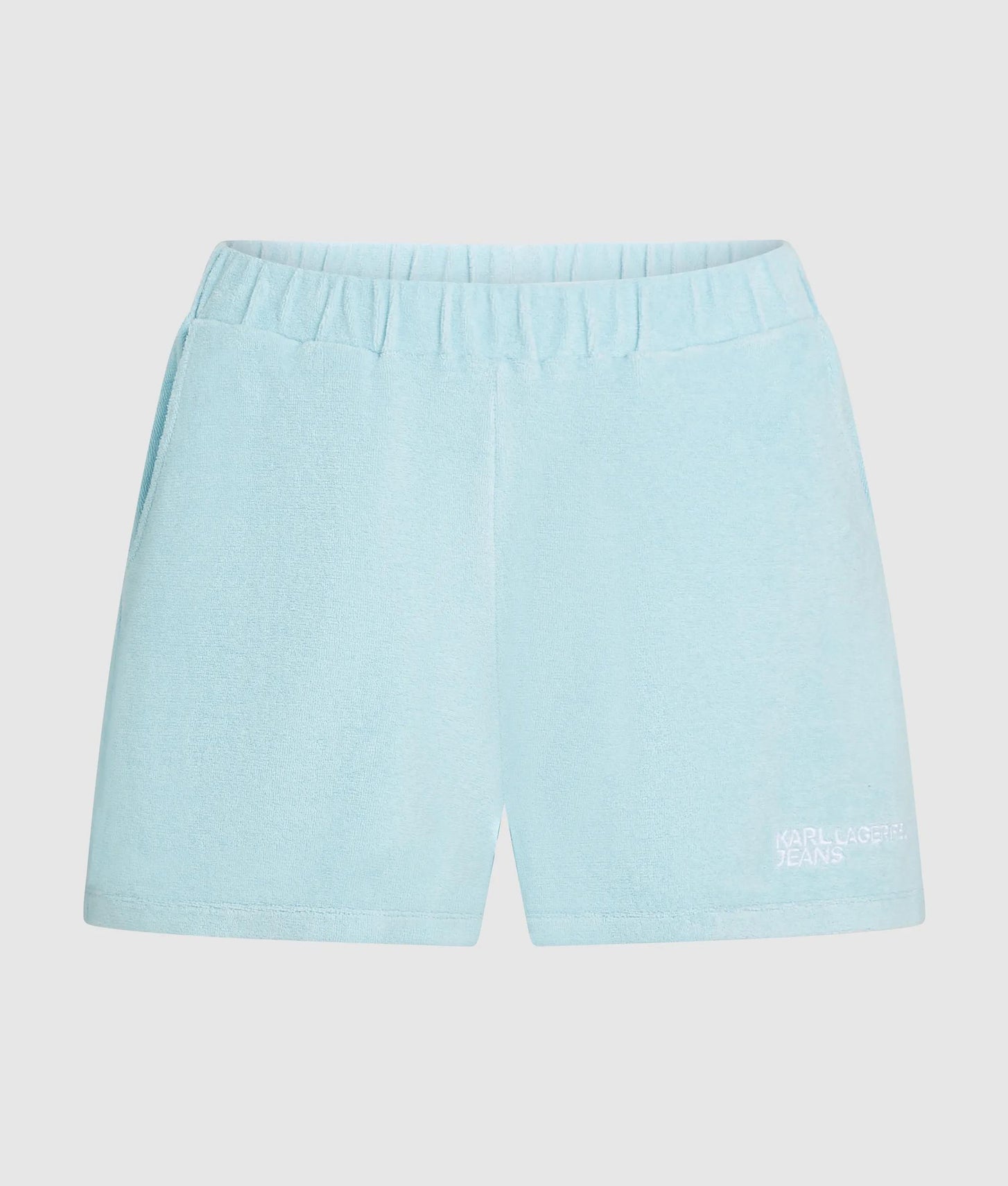 Karl Lagerfeld Logo Toweling Shorts Corydalis Blue