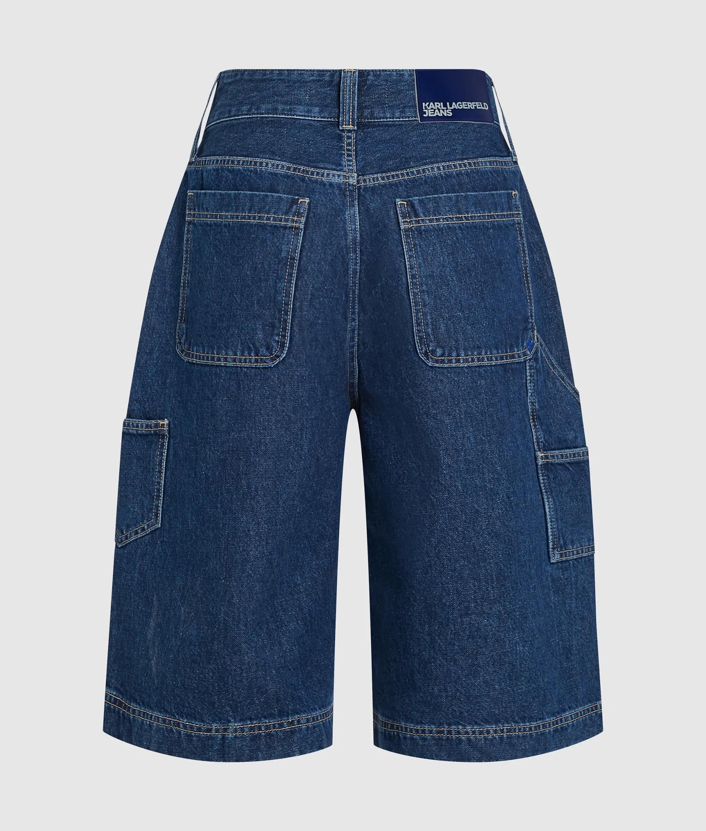 Karl Lagerfeld Denim Bermuda Shorts Stone Blue