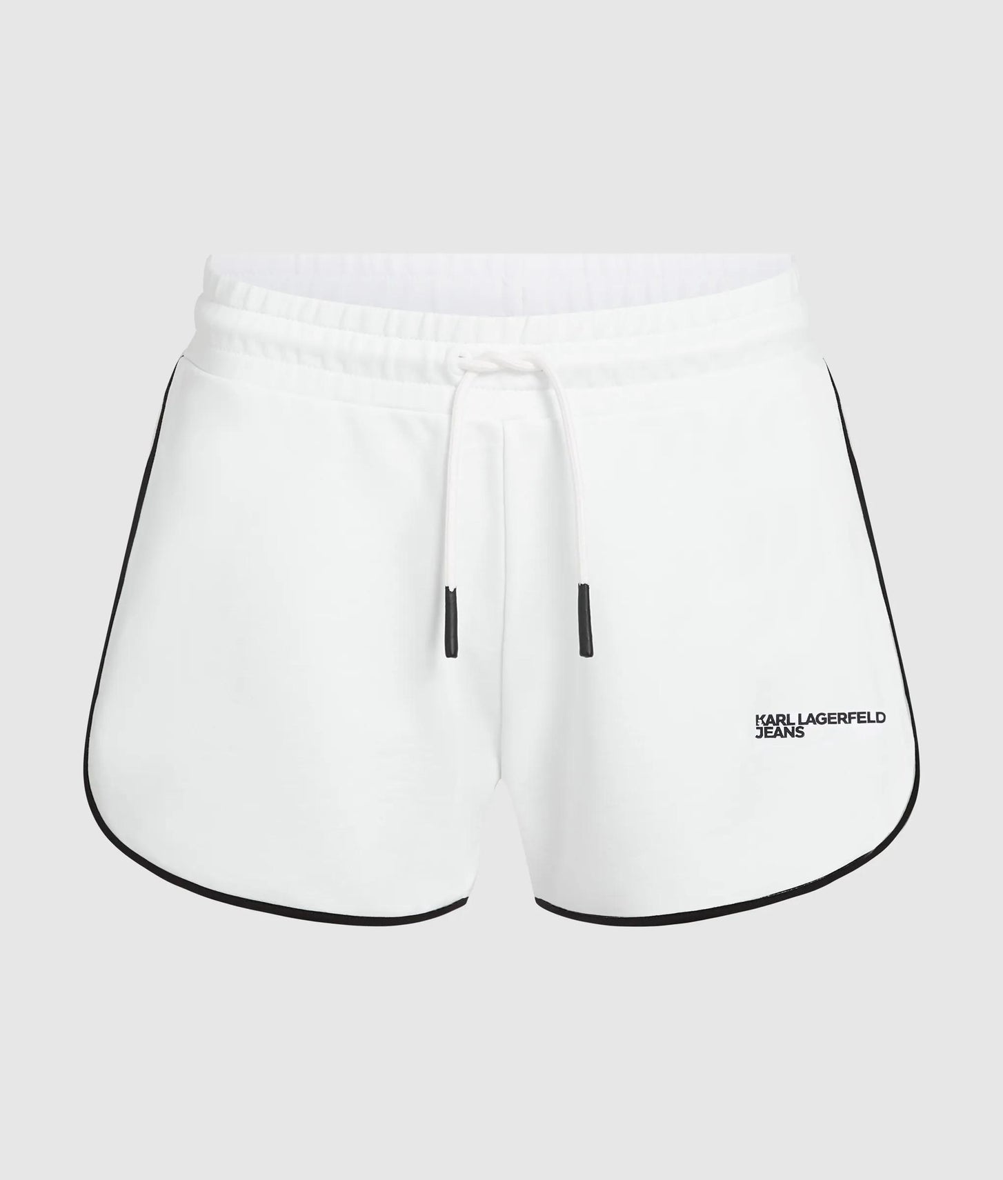 Karl Lagerfeld Logo Sweat Shorts White