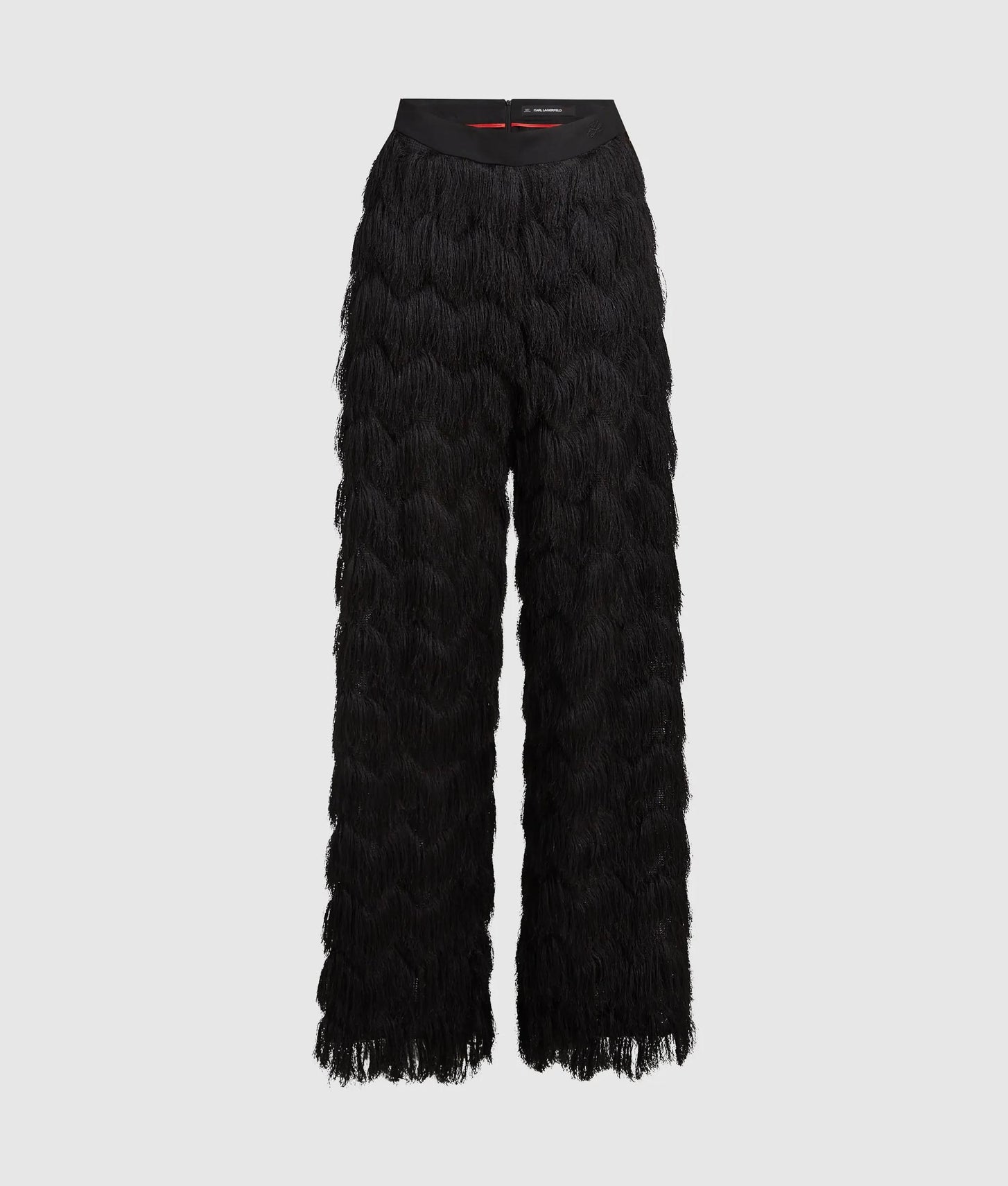 Karl Lagerfeld Kl Studio Fringe Pants Black