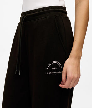 Karl Lagerfeld Rue St-Guillaume Zip-Up Hoodie Black