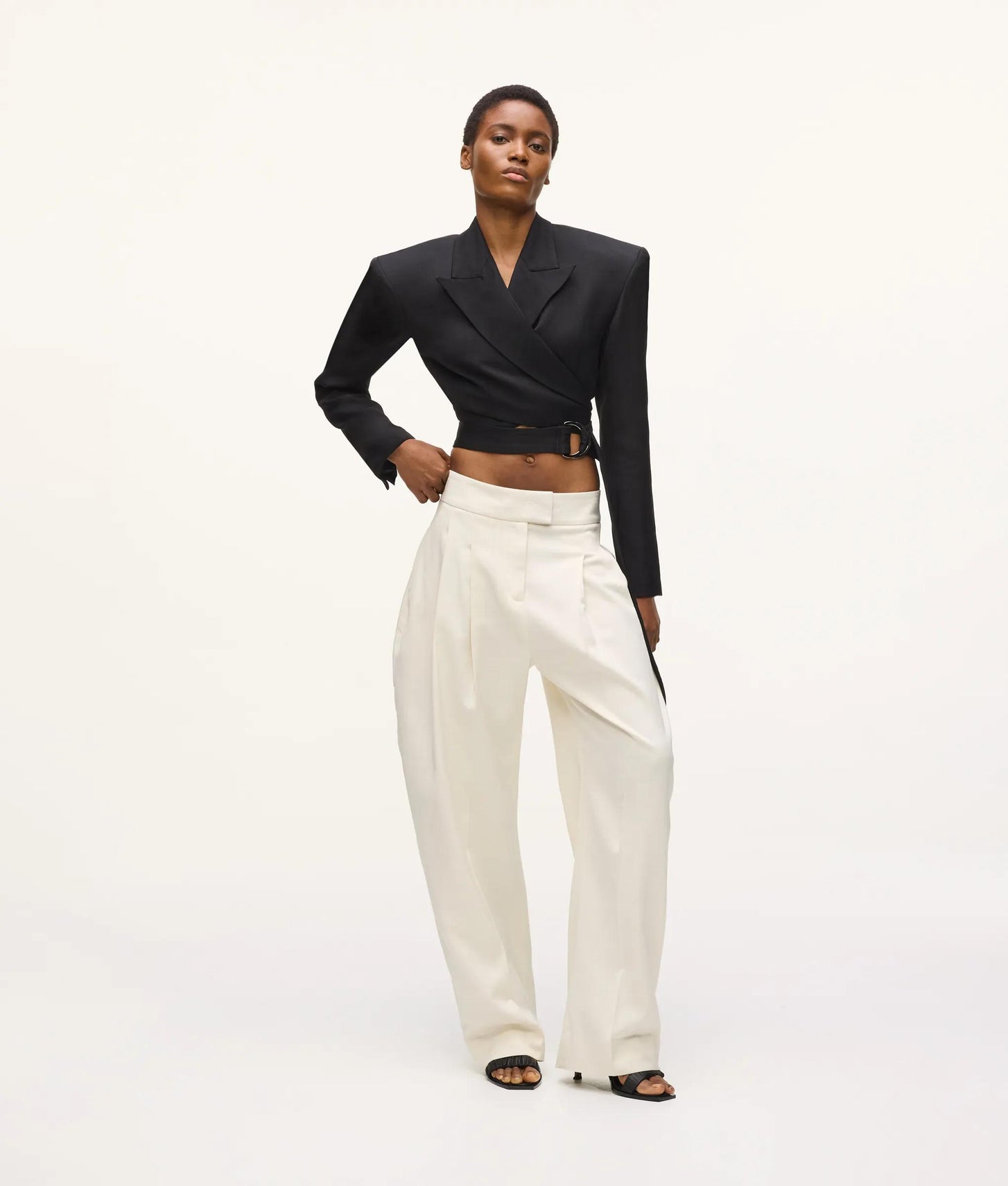 Karl Lagerfeld Kl Studio Barrel Leg Pants Pristine