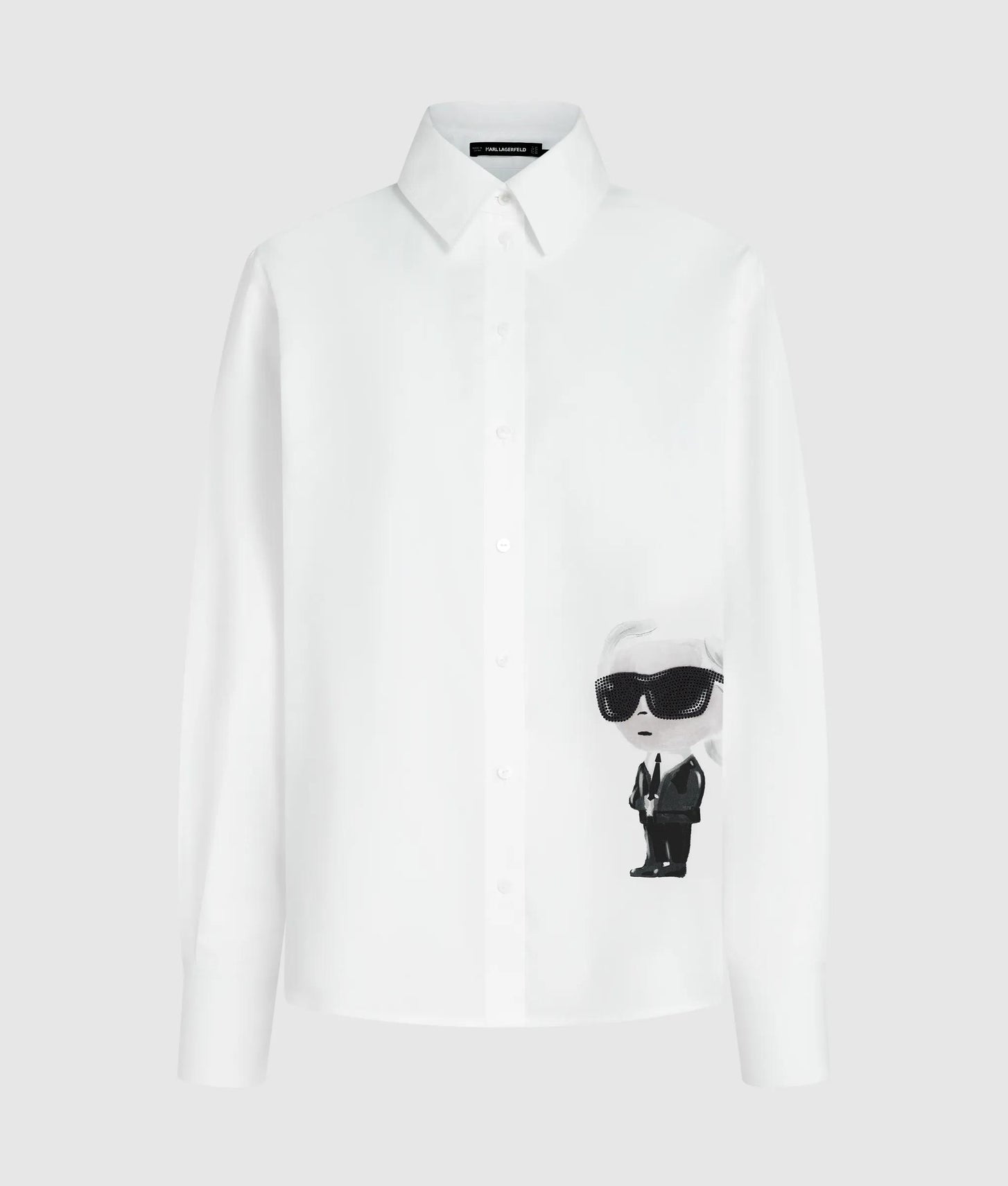 Karl Lagerfeld Ikon Aquarelle Shirt White