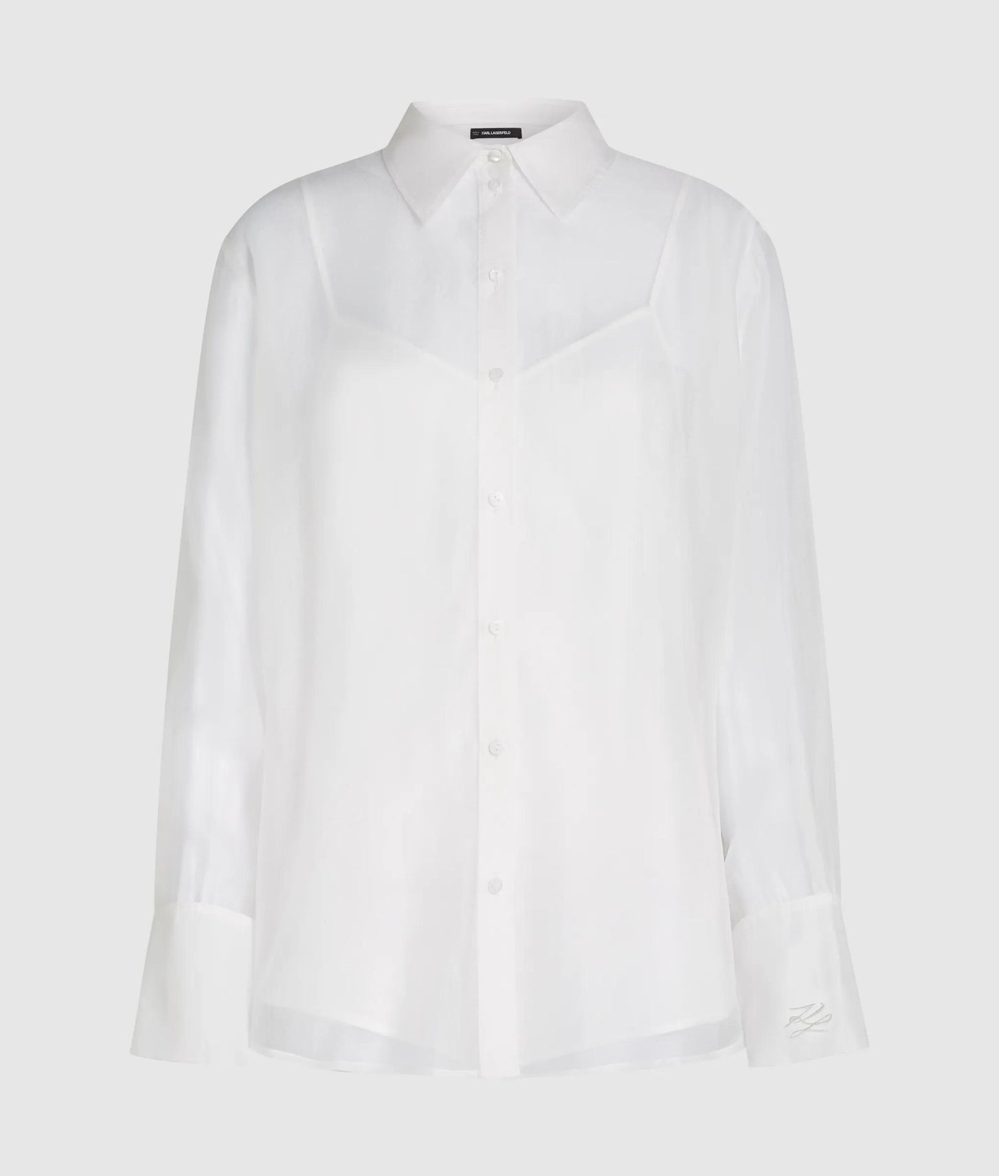 Karl Lagerfeld Organza Blouse White