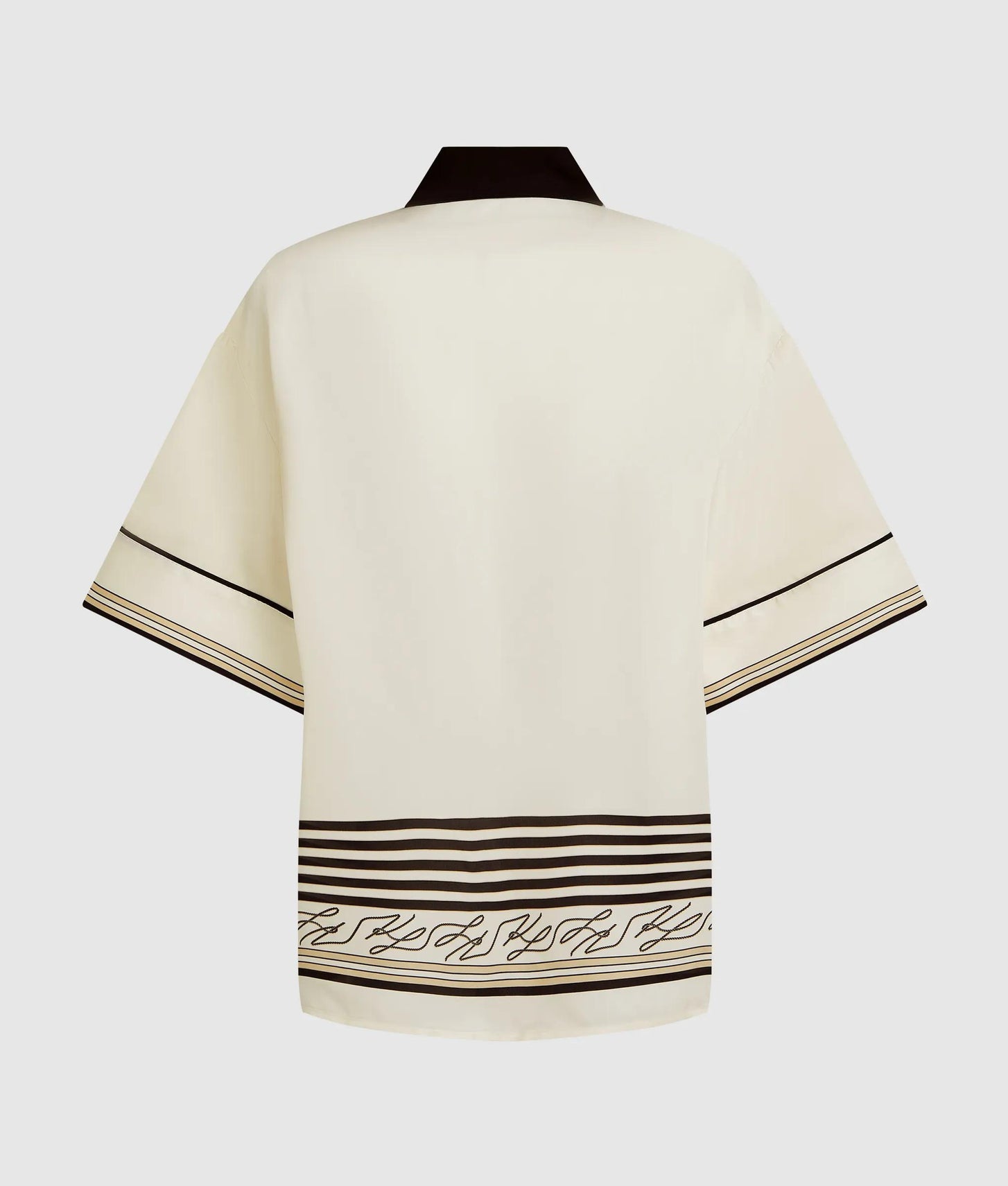 Karl Lagerfeld All-Over-Print Pajama Shirt Pristine