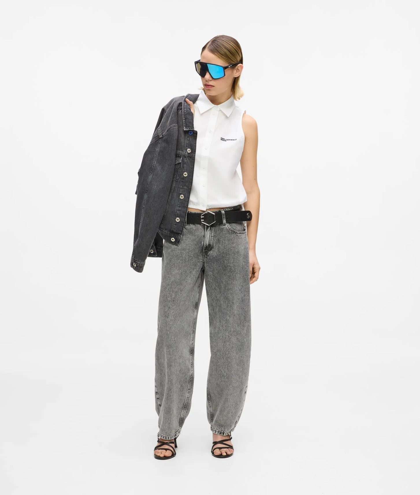 Karl Lagerfeld Sleeveless Shirt White