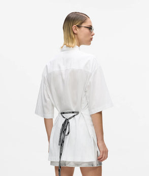 Karl Lagerfeld Metallic Silver Mini Skirt Silver