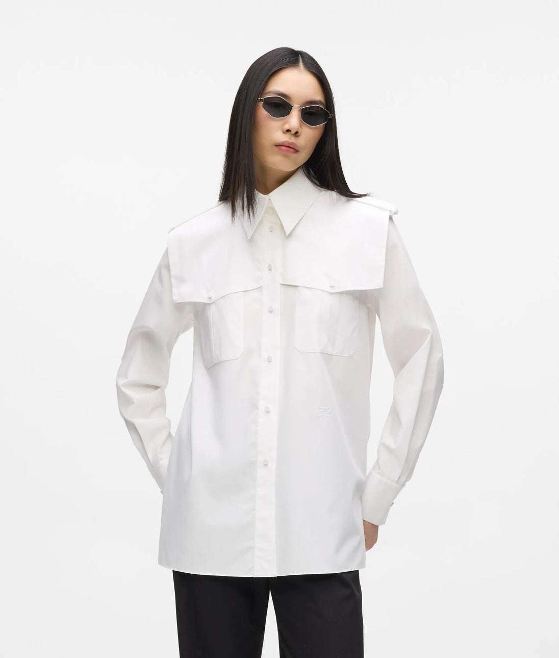 KarlLagerfeld Kweave Barrel Crossbody Bag Black-Nickel