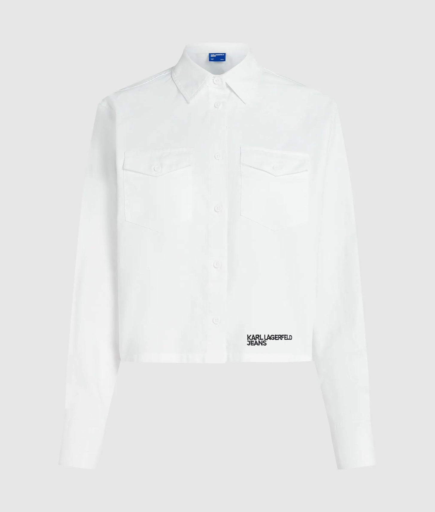 Karl Lagerfeld Logo Oxford Shirt White