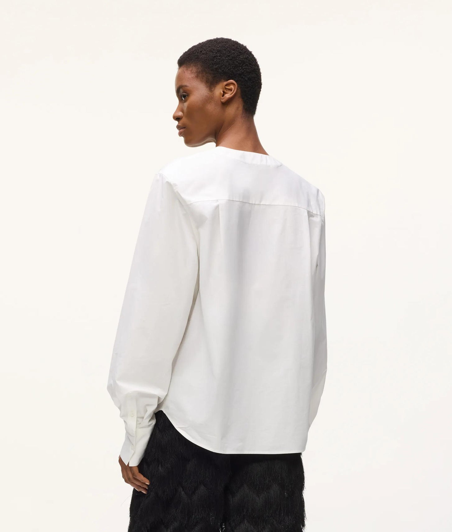 Karl Lagerfeld Kl Studio V-Neck Shirt White