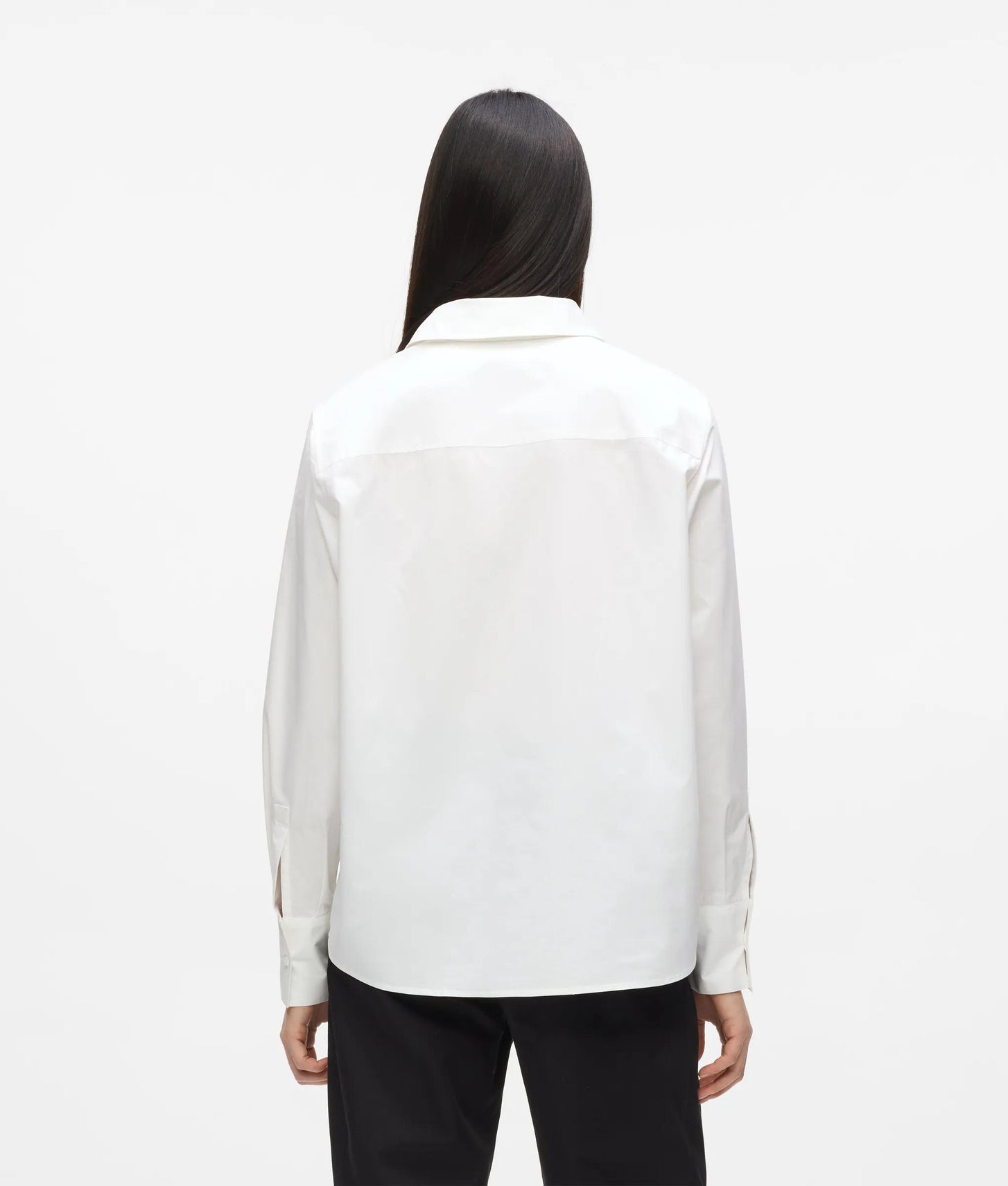Karl Lagerfeld Classic Relaxed Poplin Shirt White