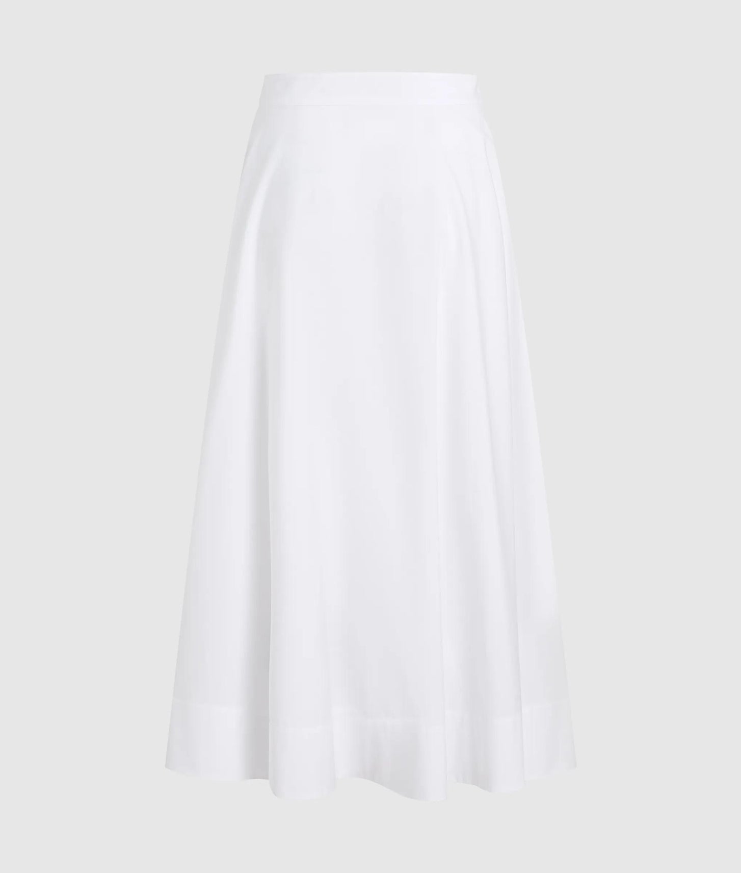 Karl Lagerfeld Button Detail A-Line Skirt White