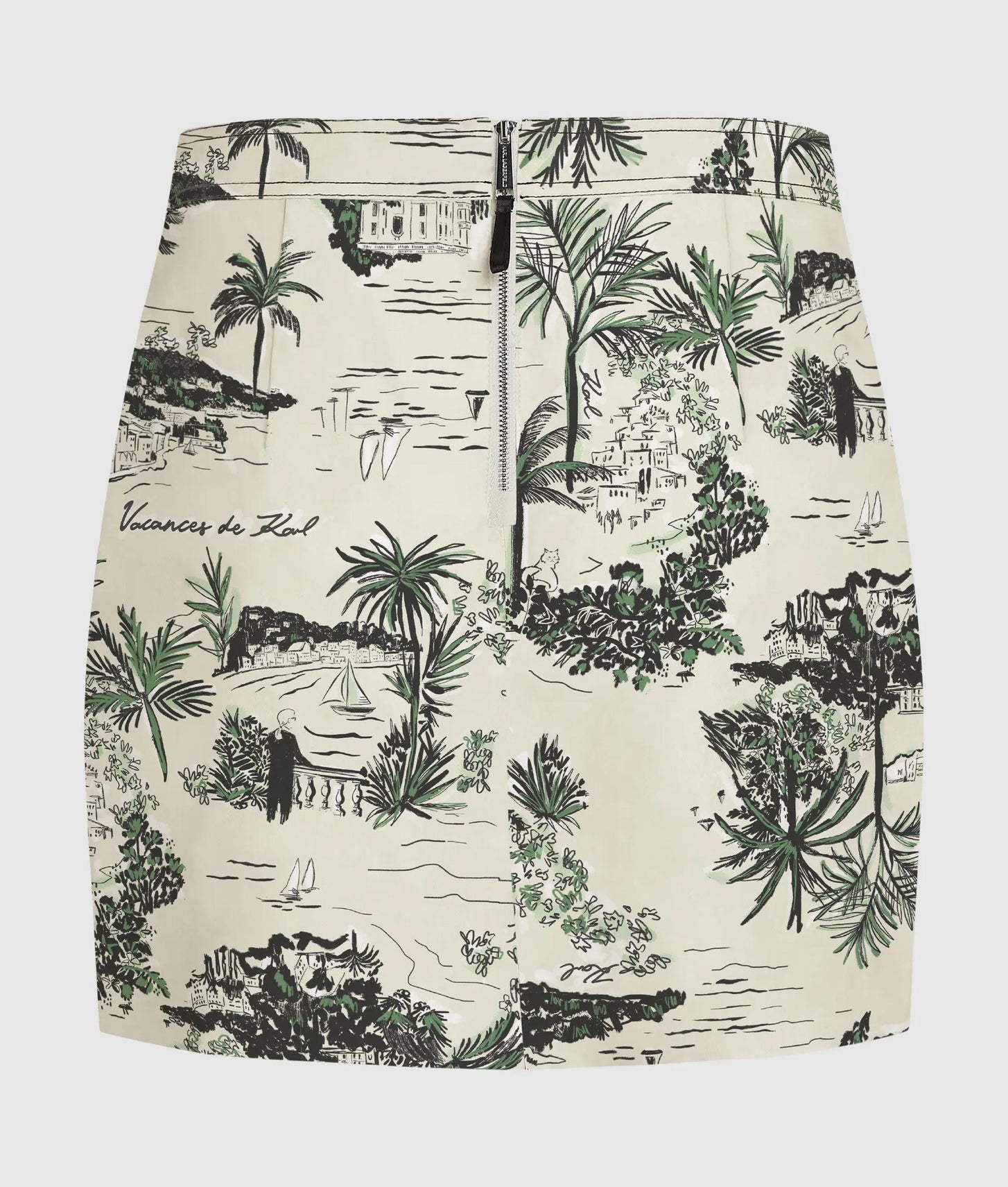 Karl Lagerfeld All-Over-Print Mini Skirt Vacances De Karl Black