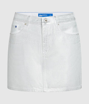 Karl Lagerfeld Short-Sleeved Tie Waist Shirt White