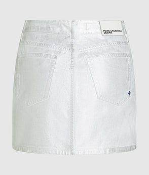 Karl Lagerfeld Short-Sleeved Tie Waist Shirt White
