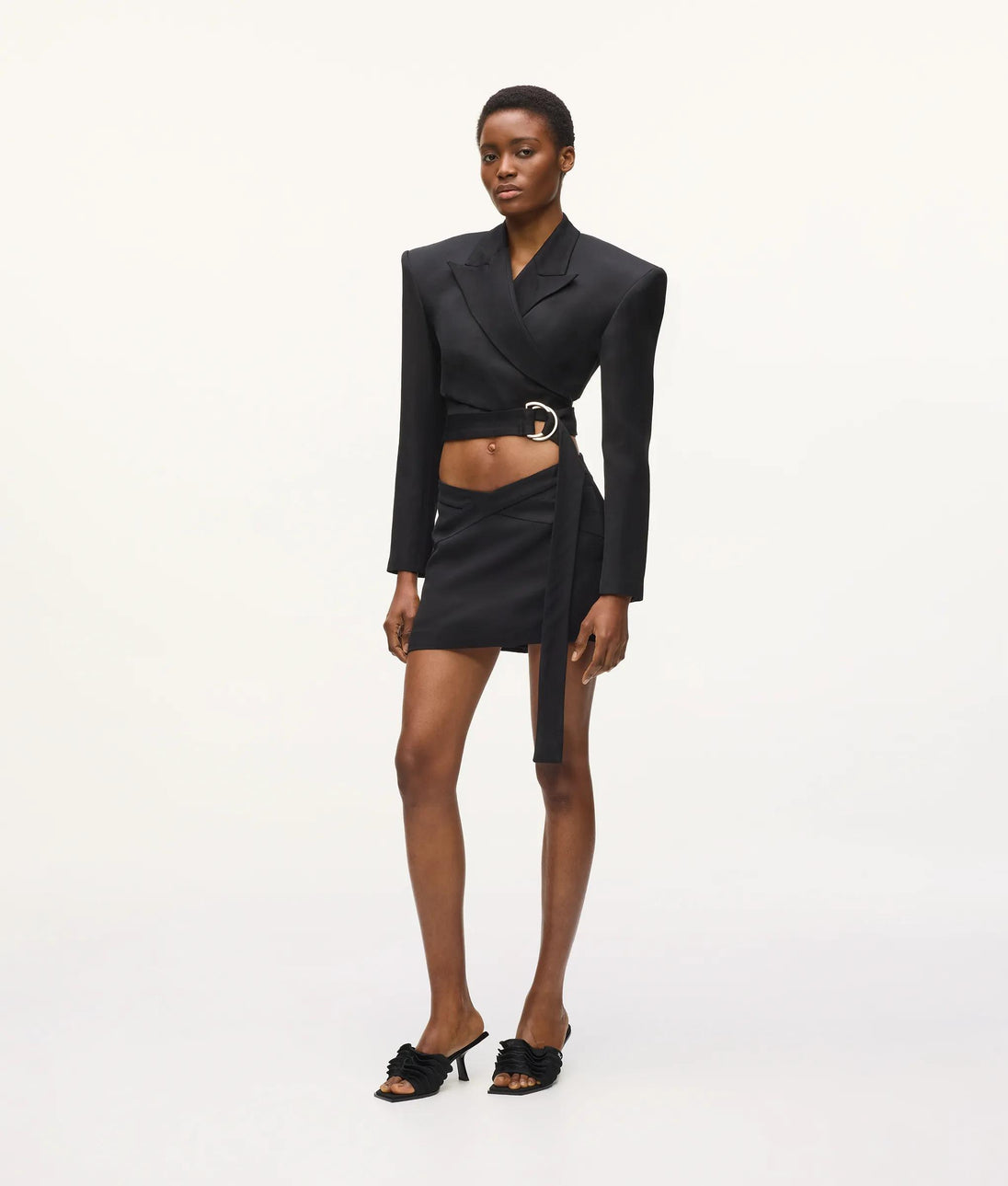 Karl Lagerfeld Kl Studio Wrap Blazer Black