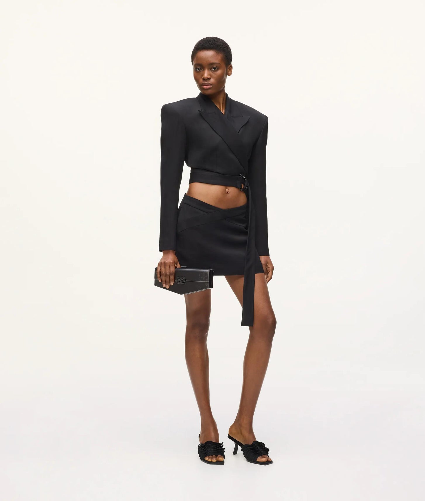 Karl Lagerfeld Kl Studio Mini Skort Black