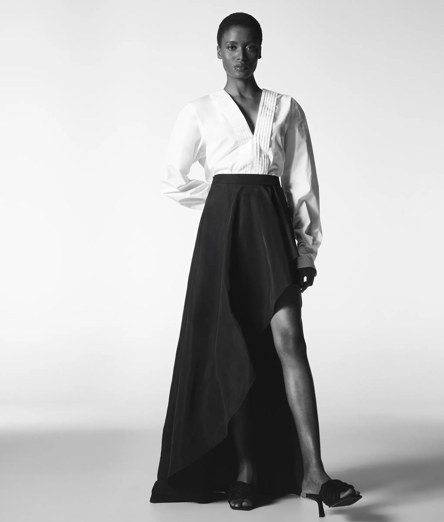 Karl Lagerfeld Kl Studio Ruffle Skirt Black
