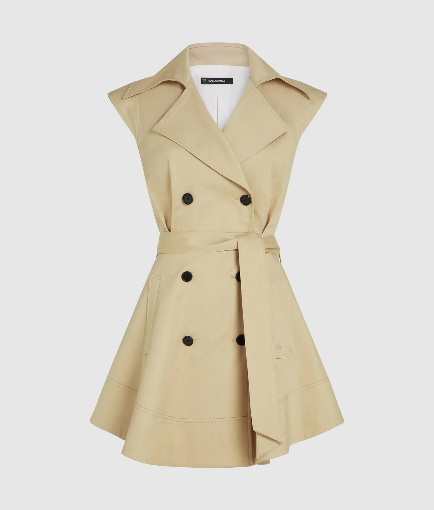 Karl Lagerfeld Kl X Amber Valletta Trench Dress Safari