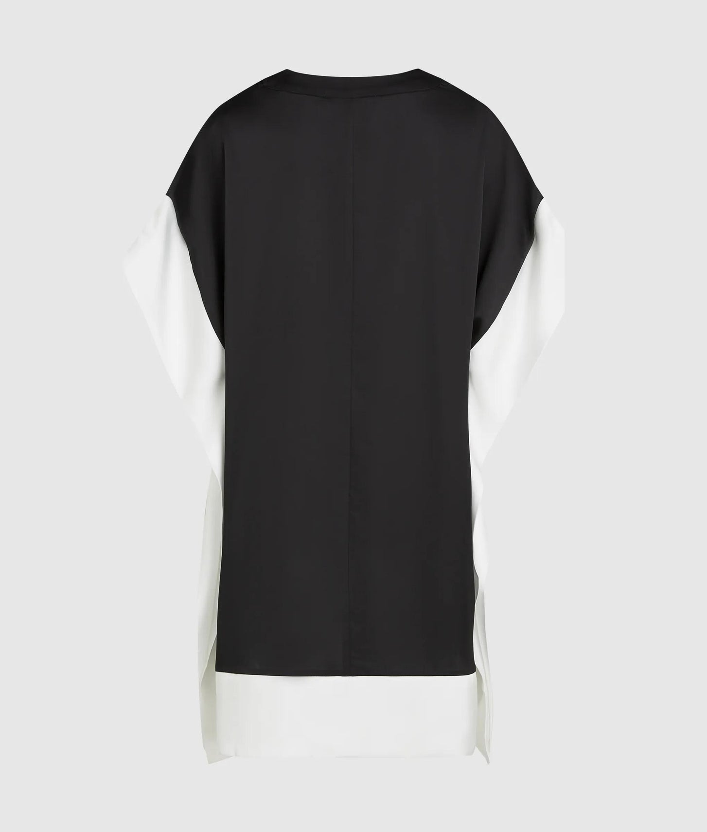 Karl Lagerfeld Signature Wide Sleeve Dress White/Black