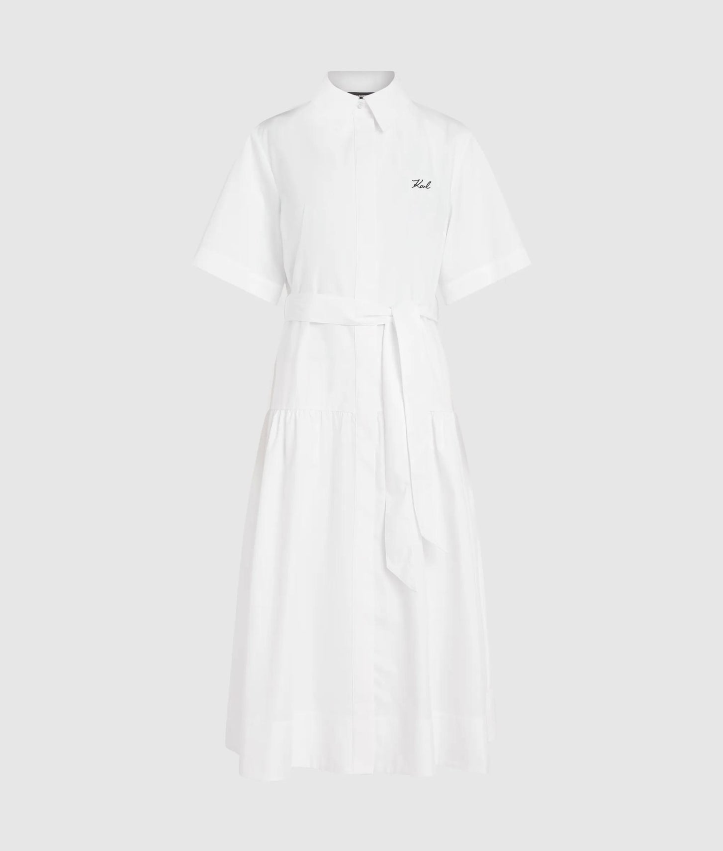 Karl Lagerfeld Midi Shirt Dress White