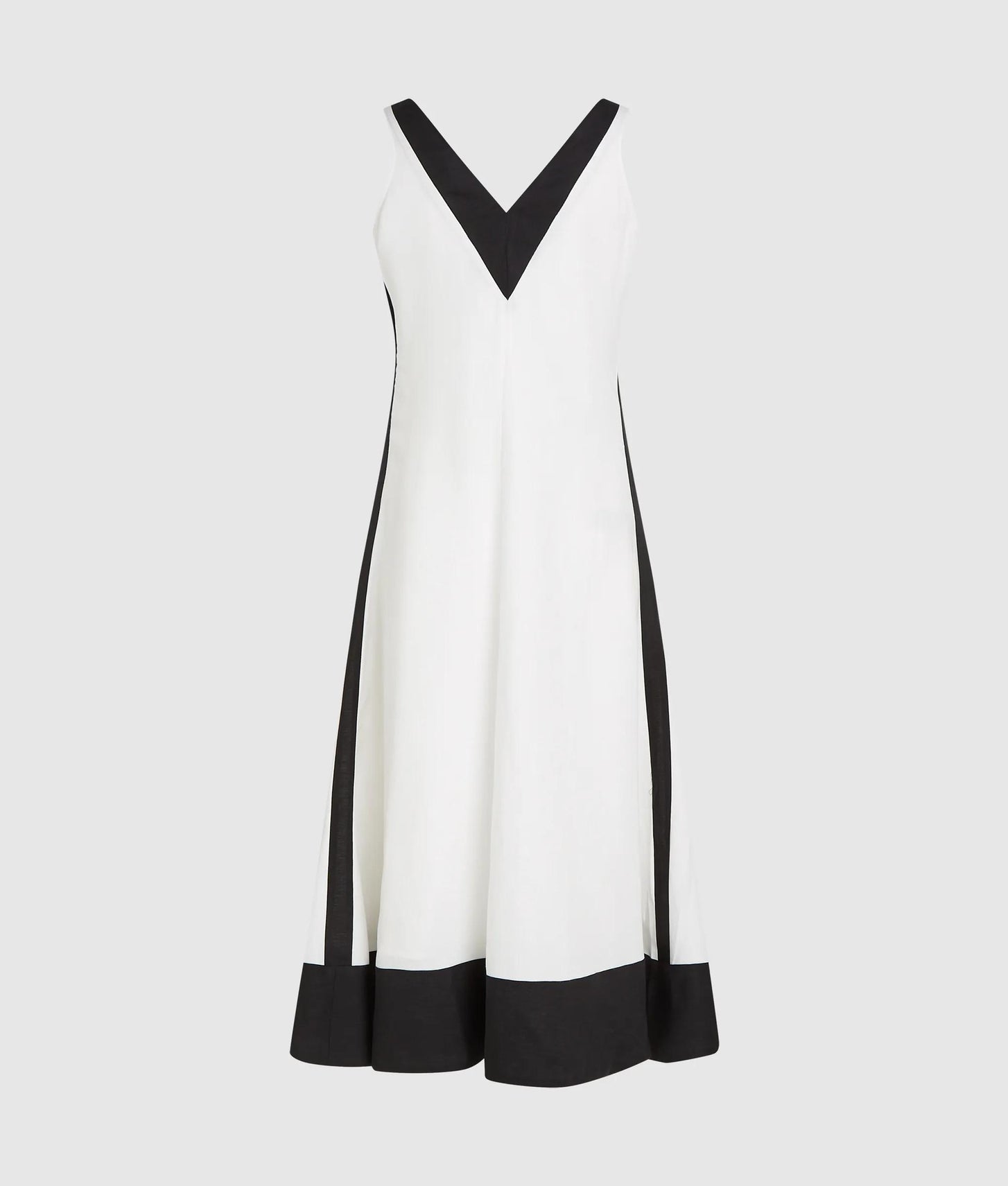 Karl Lagerfeld Monochrome Linen Blend Dress Pristine