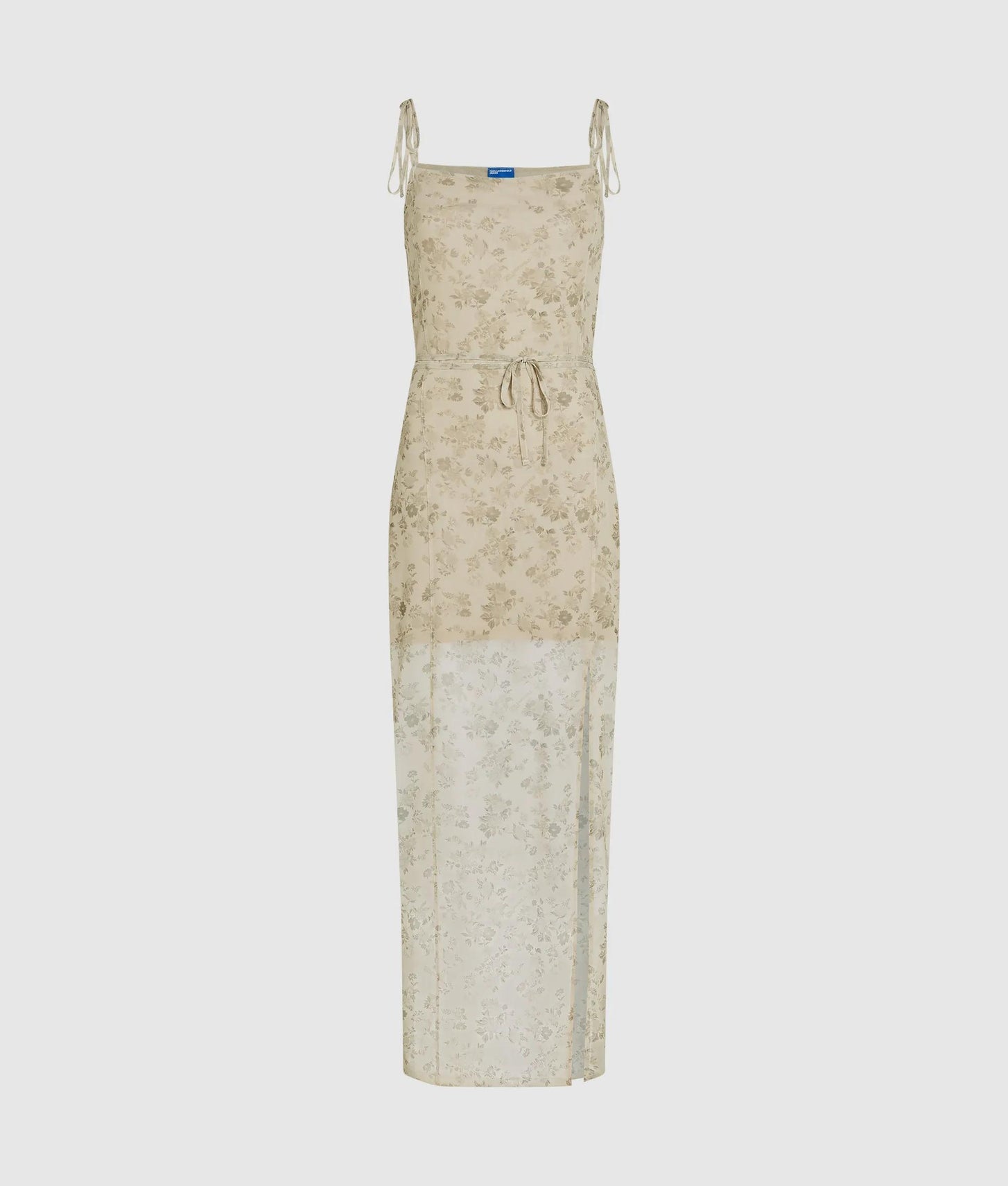 Karl Lagerfeld Floral Mesh Maxi Dress Floral All Over Print