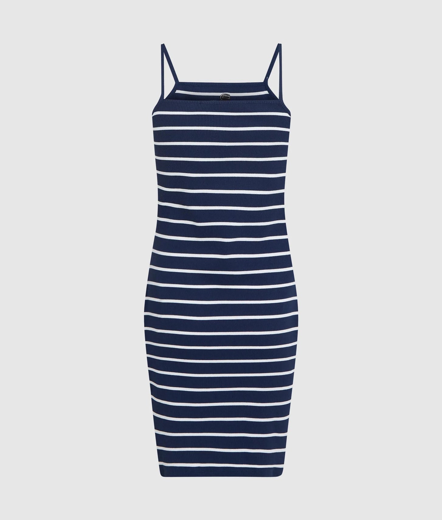 Karl Lagerfeld Ikon Striped Jersey Dress Medieval Blue-White