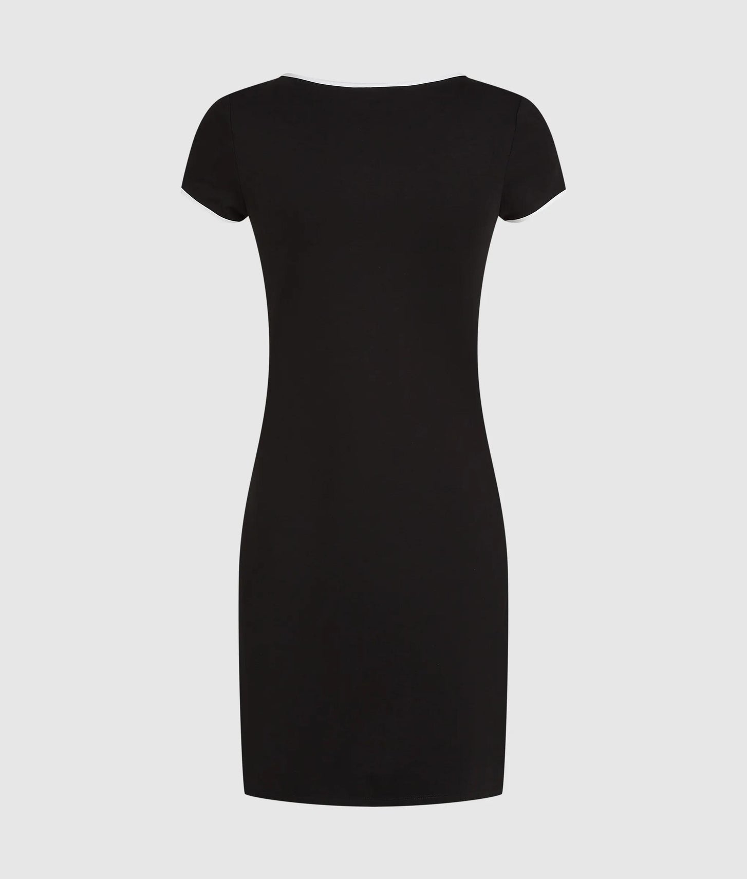 Karl Lagerfeld Short-Sleeved Fitted Dress Black