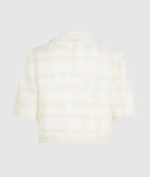 Karl Lagerfeld Bouclé Bermuda Shorts Pristine