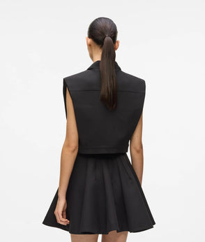Karl Lagerfeld Flared Mini Skirt Black
