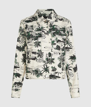Karl Lagerfeld All-Over-Print Mini Skirt Vacances De Karl Black