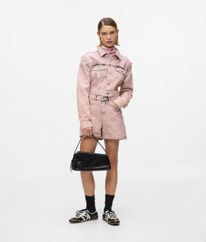 Karl Lagerfeld Inked High-Rise Denim Shorts Fairytale