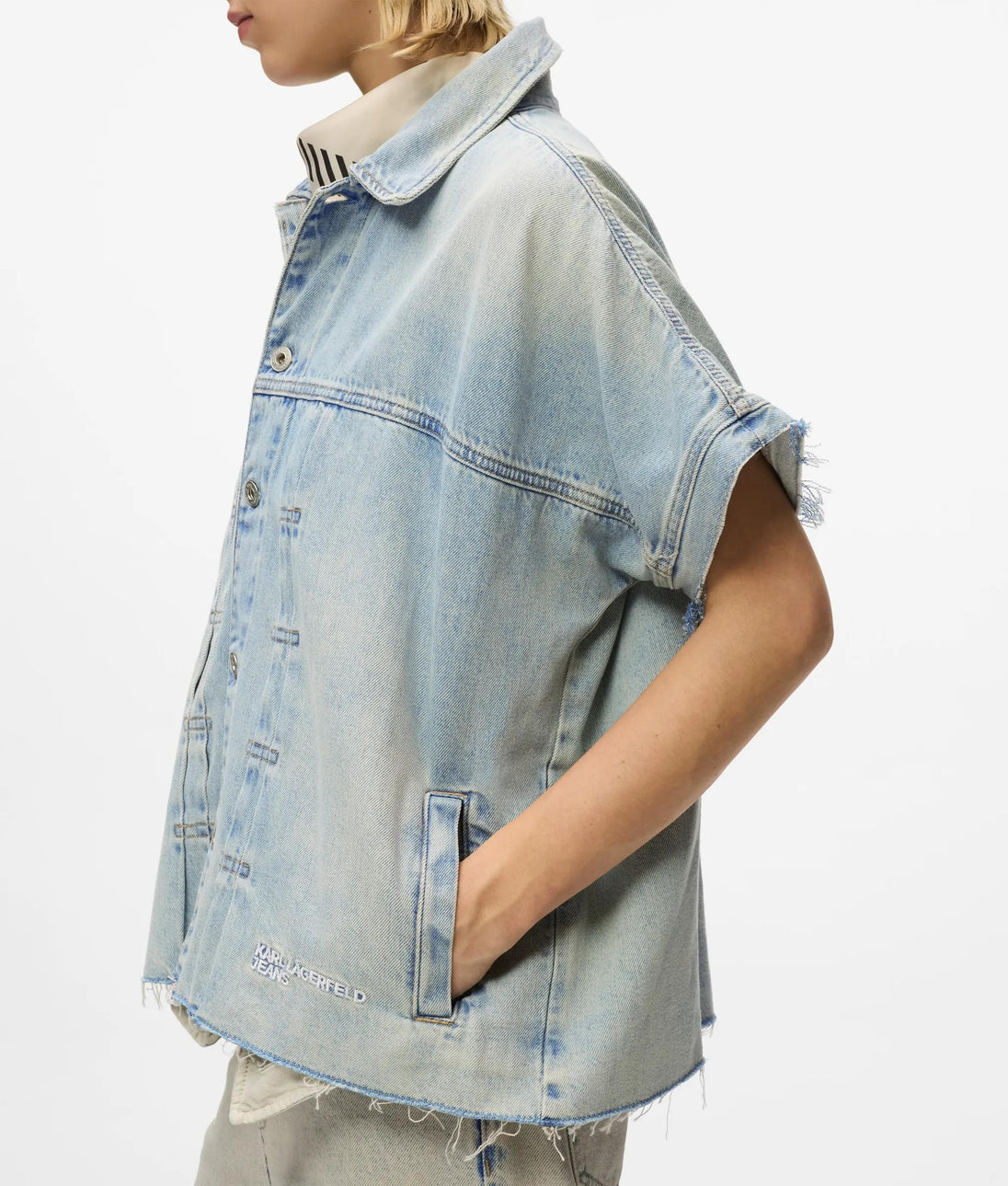 KarlLagerfeld Gathered Small Hobo Bag Travertine