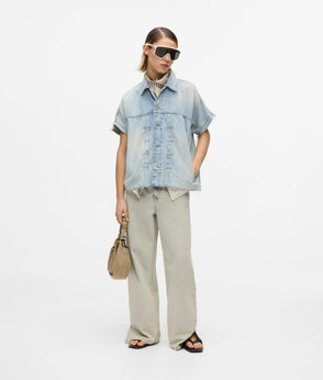 KarlLagerfeld Gathered Small Hobo Bag Travertine