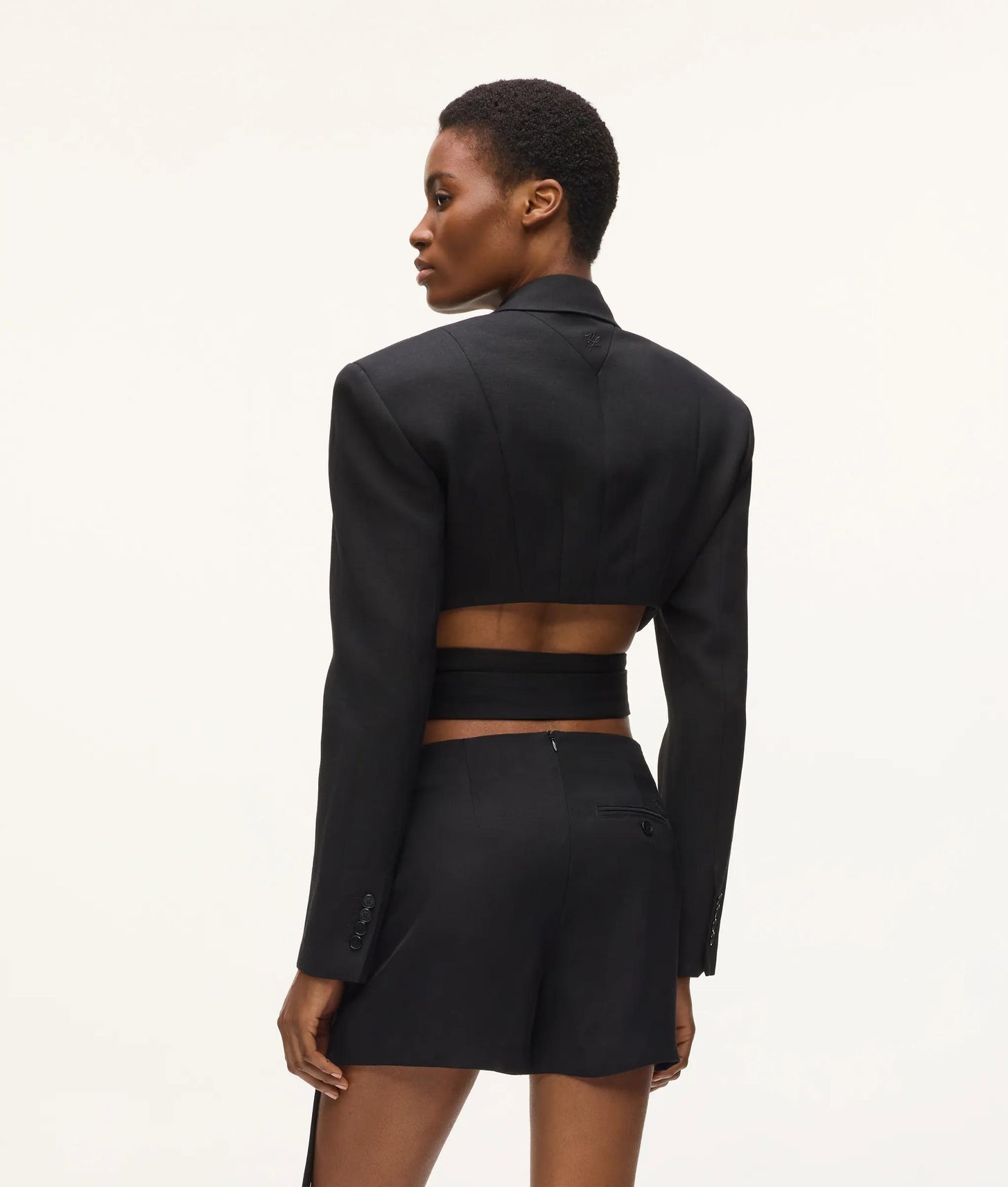 Karl Lagerfeld Kl Studio Wrap Blazer Black