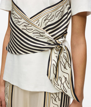 Karl Lagerfeld Scarf Print Pajama Pants Pristine