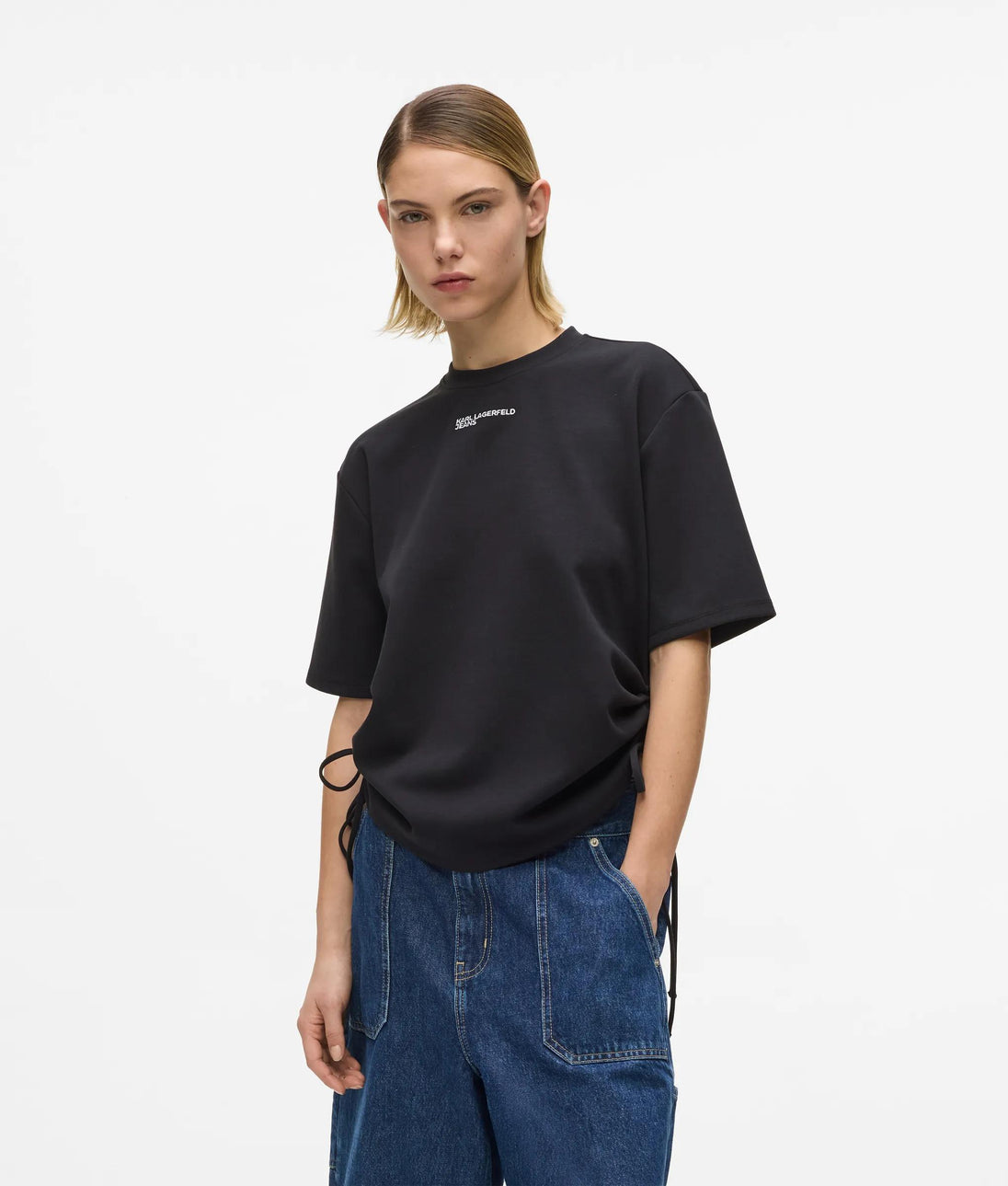 Karl Lagerfeld Denim Bermuda Shorts Stone Blue