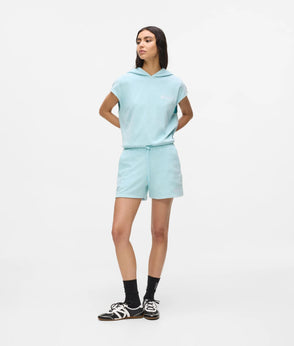 Karl Lagerfeld Logo Toweling Shorts Corydalis Blue