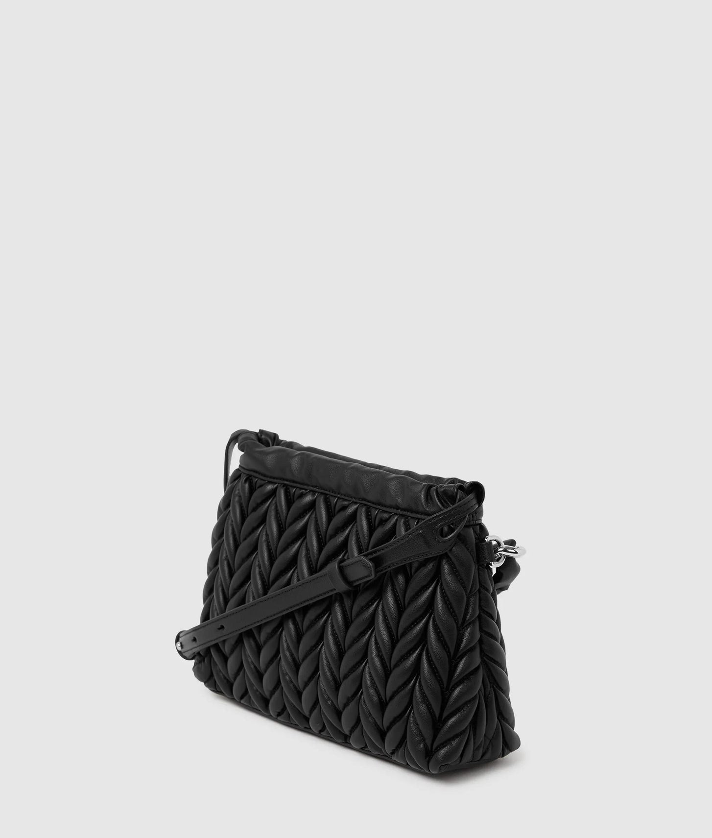 KarlLagerfeld Kweave Chain Crossbody Bag Black-Nickel