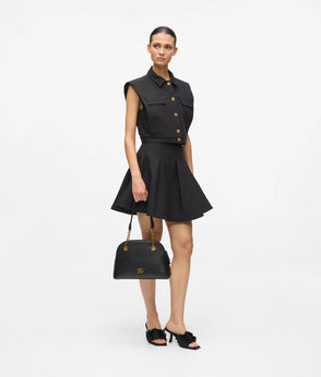 Karl Lagerfeld Cropped Gilet Black