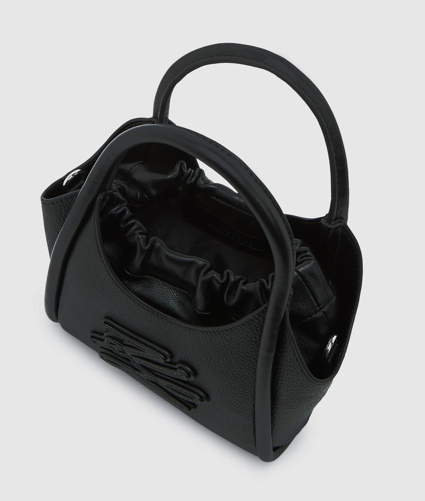 KarlLagerfeld Kautograph Patch Mini Tote Bag Black-Nickel