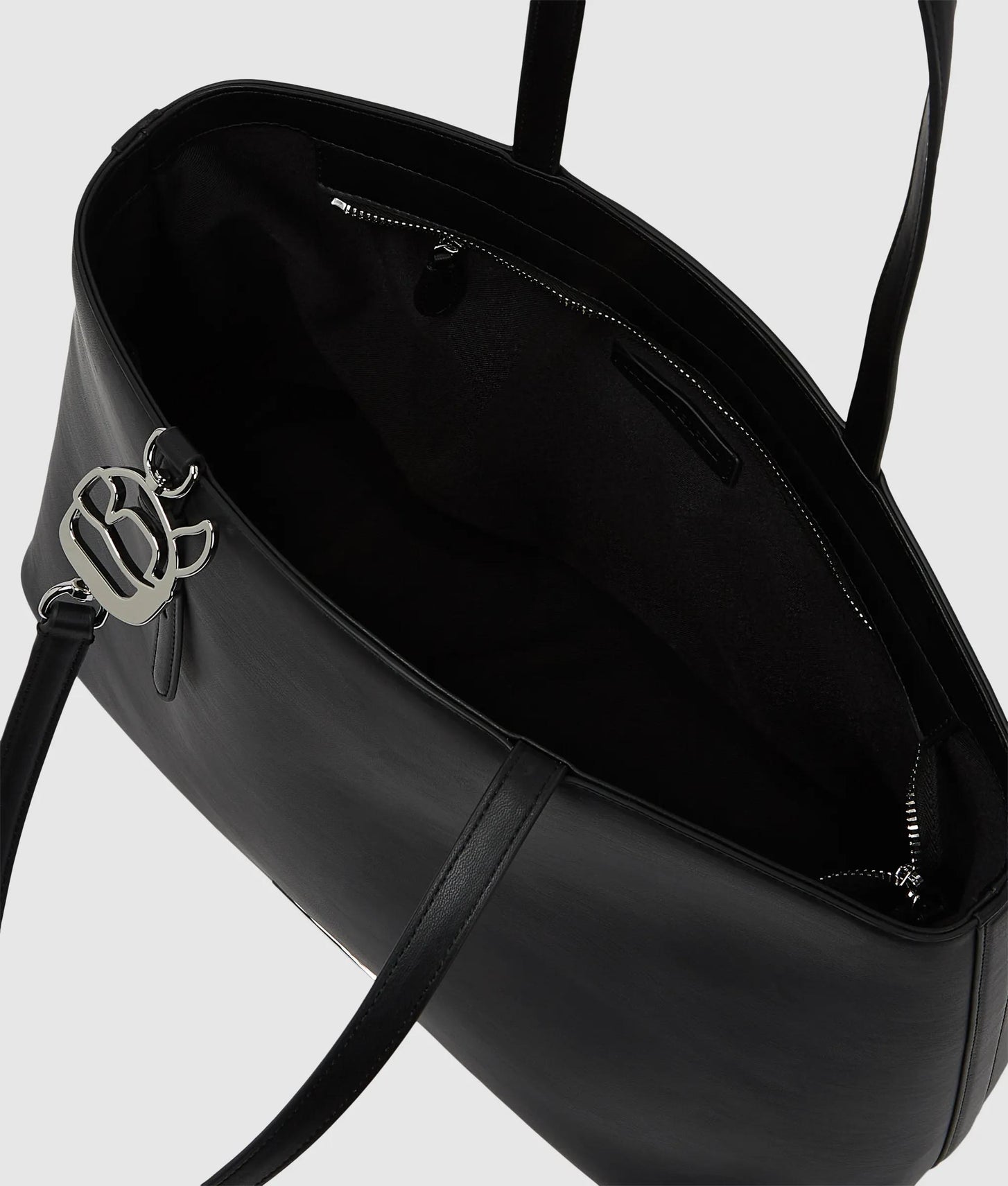 KarlLagerfeld Ikon Smooth Large Tote Bag Black