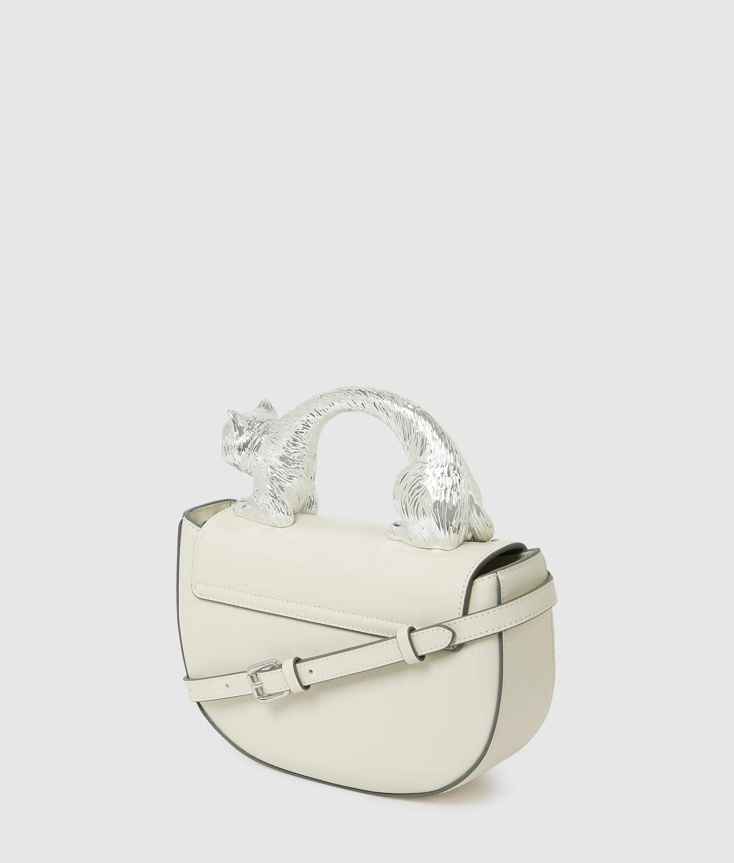 KarlLagerfeld Choupette Top Handle Bag Off White