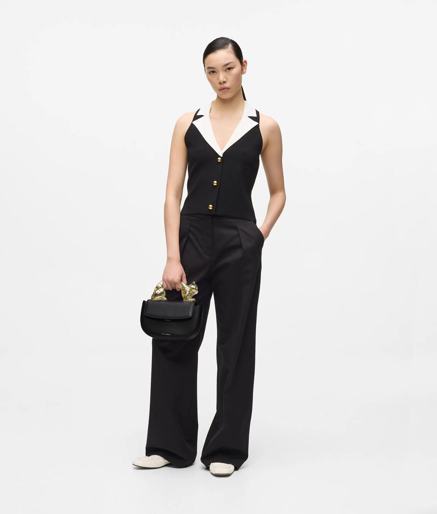 KarlLagerfeld Choupette Top Handle Bag Black