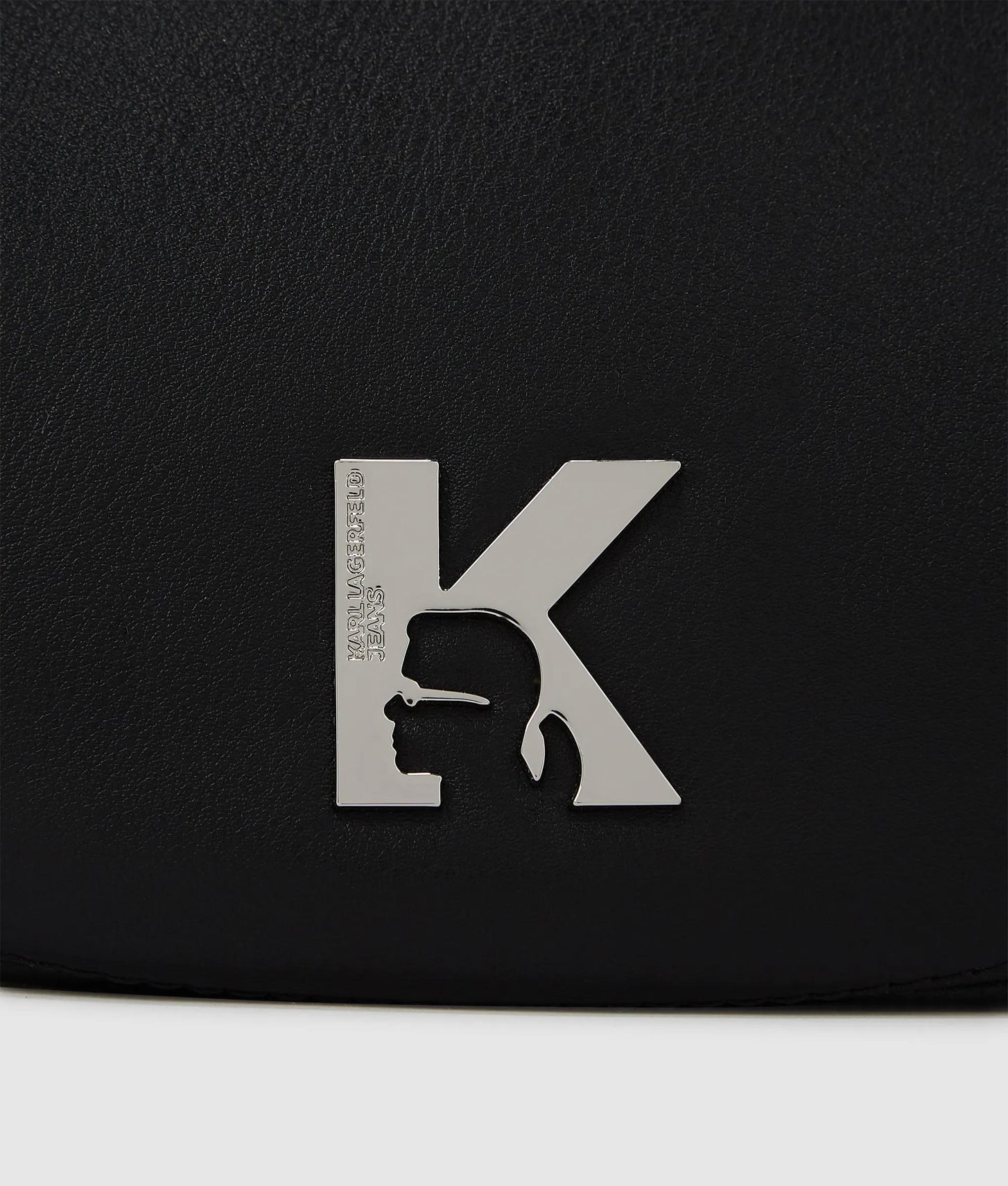KarlLagerfeld Twin Strap Moon Bag Black