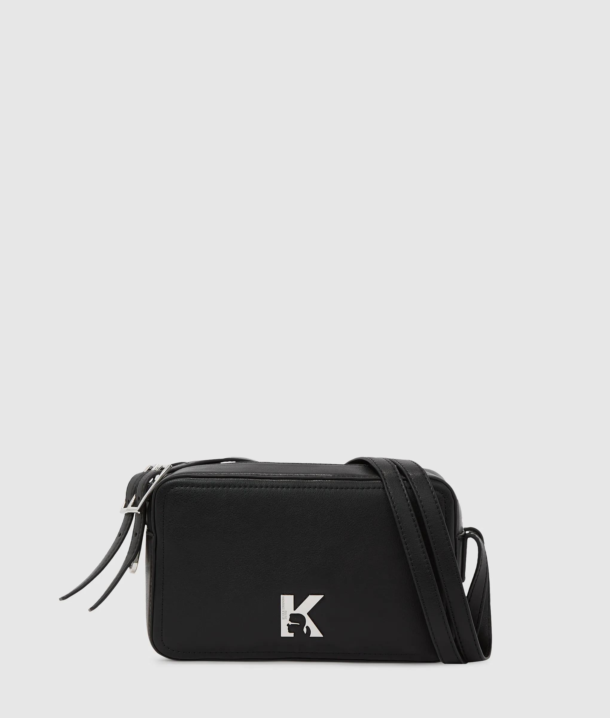 KarlLagerfeld Twin Strap Camera Bag Black