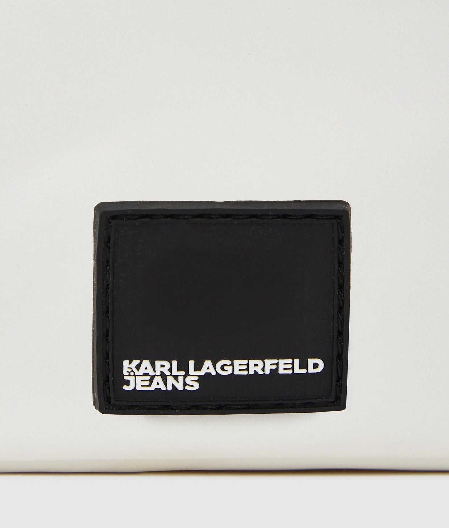 KarlLagerfeld Nylon Lace-Up Camera Bag White
