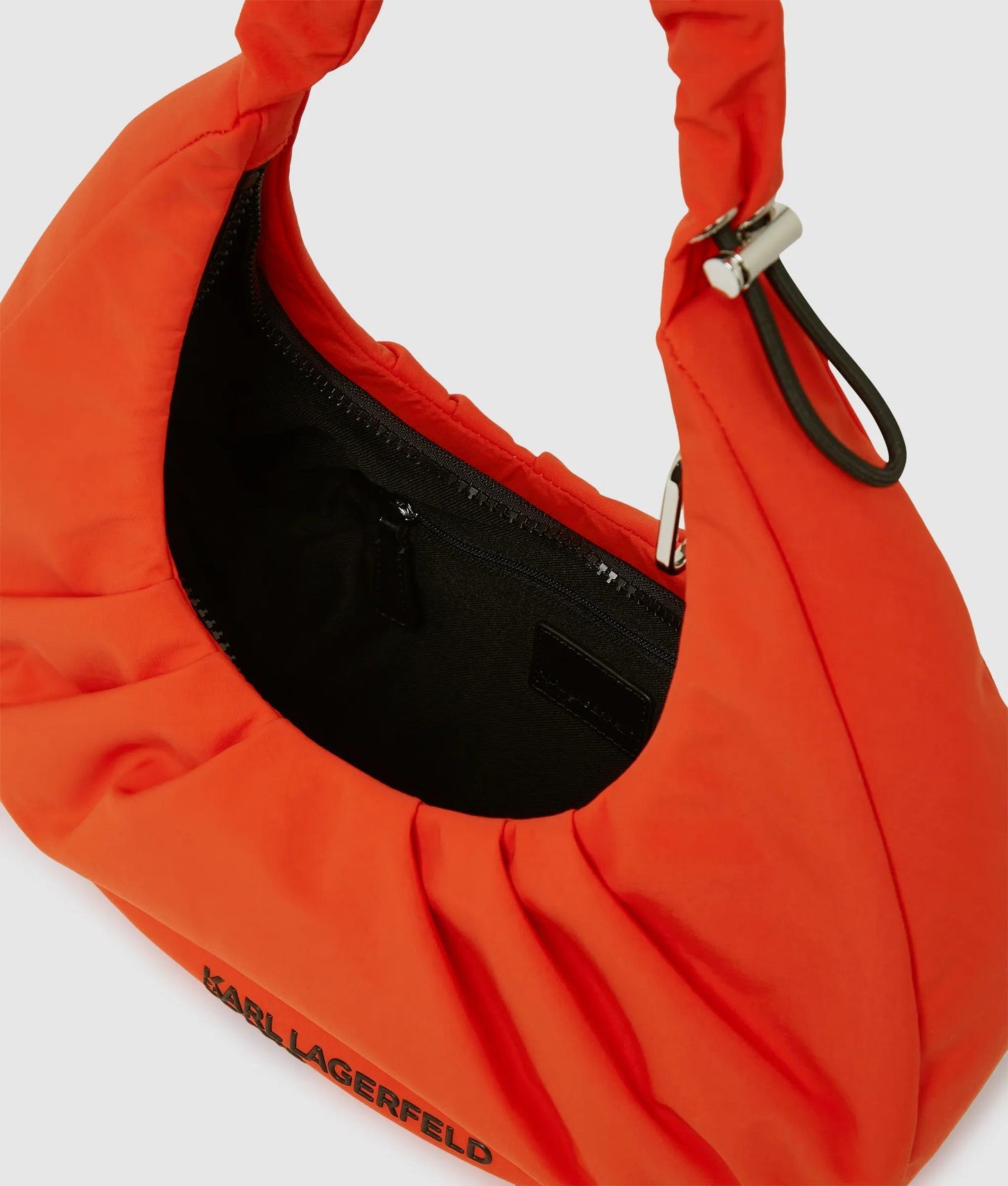 KarlLagerfeld Gathered Hobo Bag Grenadine